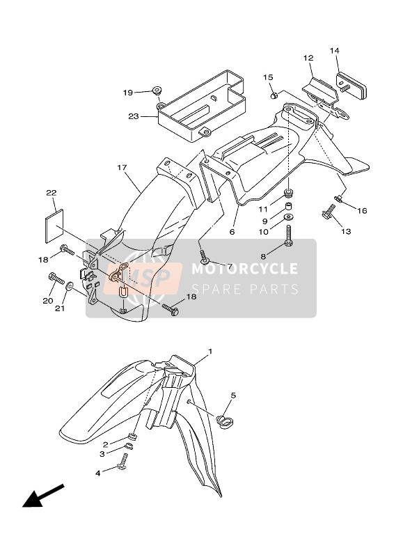 4STF16290000, Guard, Mud, Yamaha, 0